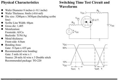 MOS场效应管3207/3808晶圆解析 台产Trench工艺及其在友茂科技的应用